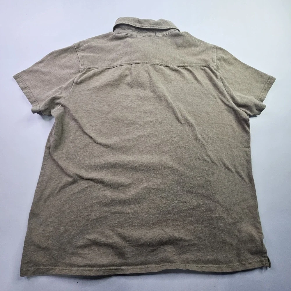 Polo Ralph Lauren Men's XL Short Sleeve Knit Polo Shirt Brown Taupe 100% Cotton